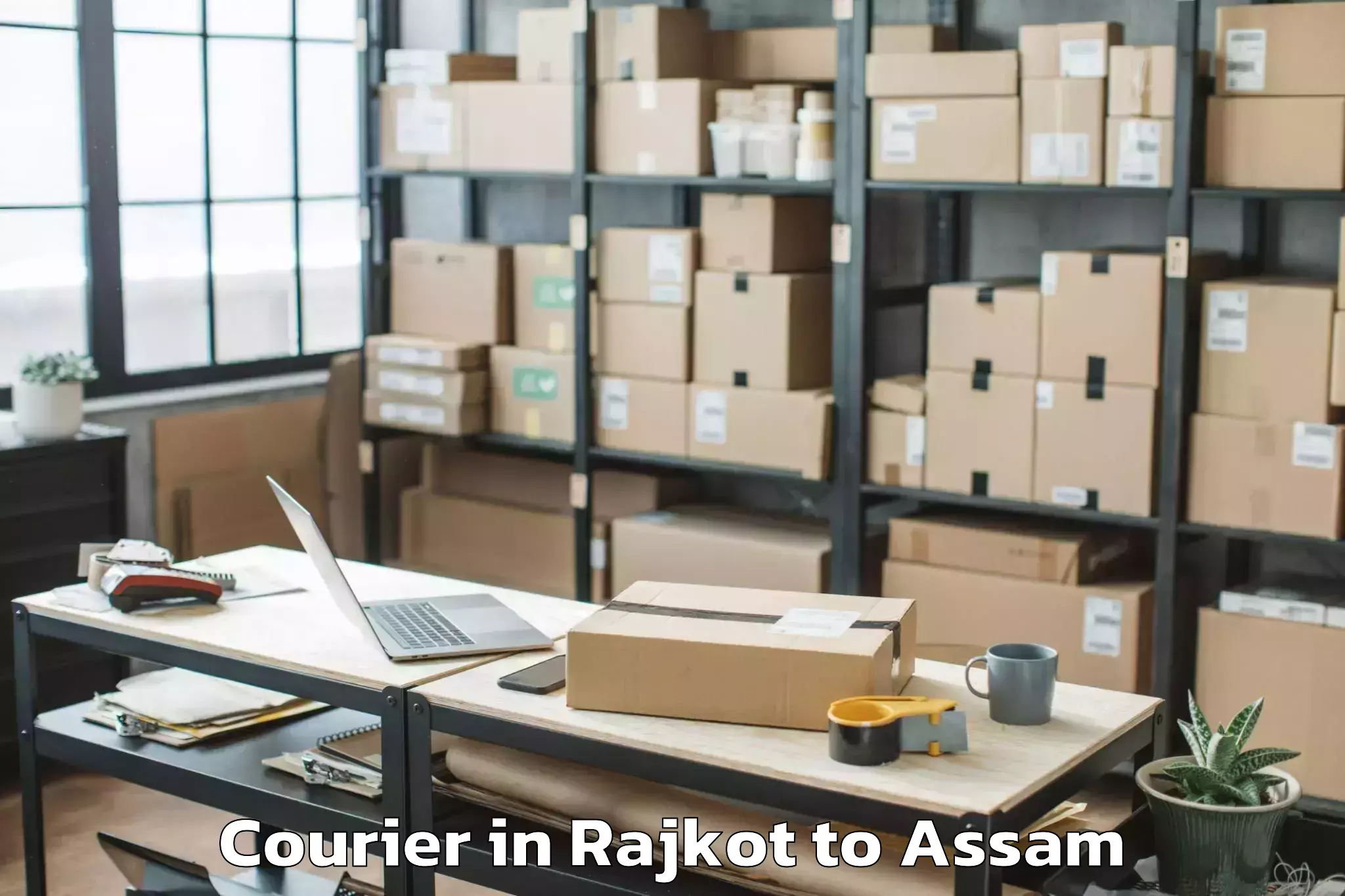 Affordable Rajkot to Cotton University Guwahati Courier